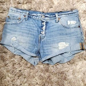 Blue jeans shorts
